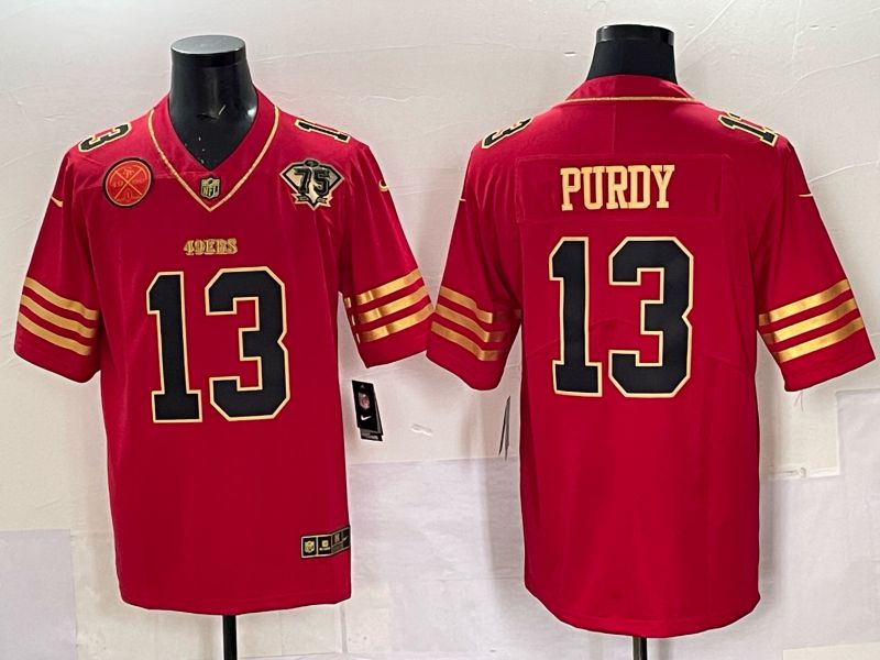 Men Nike San Francisco 49ers #13 Purdy red Limited NFL 2025 Jersey 0059->san francisco 49ers->NFL Jersey